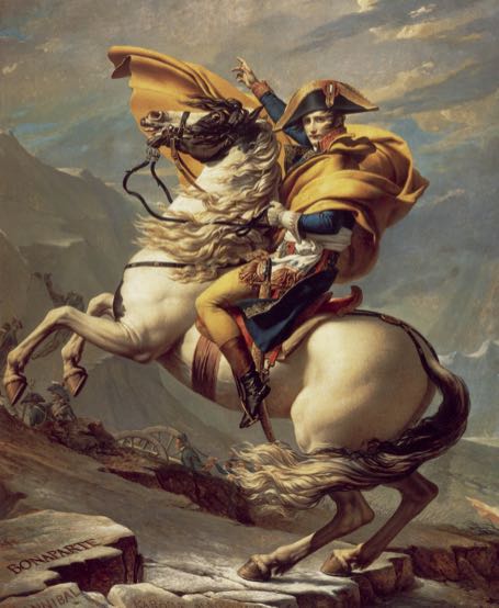 Bonaparte beim Überschreiten der Alpen am Großen Sankt Bernhard